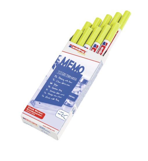 Marker za staklo CHALK MARKER E-4085 1-2mm neon žuta Edding