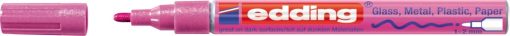 Paint marker E-751 1-2mm, metallic roze Edding