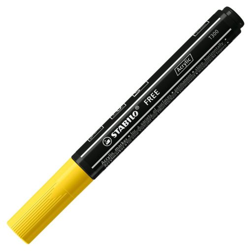 Marker na vodenoj bazi 2-3mm T300 ŽUTI, STABILO FREE - Image 2