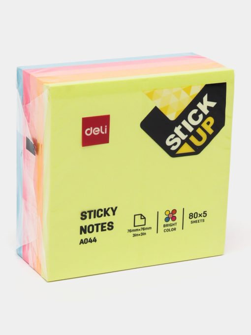 STICKY NOTES kocka 400lista 76x76mm Bright colors EA044, Deli - Image 2