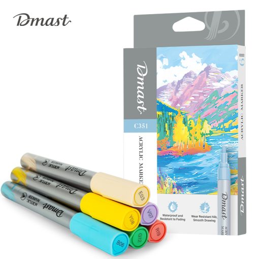 SET Pastelnih Markera 1/6 na vodenoj bazi EC351 Dmast Pebeo Art Acrylic Marker, Deli