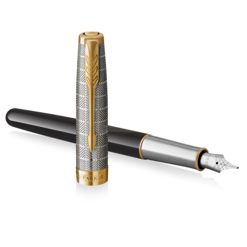 Nalivpero Parker Royal Sonet Metal Black GT M - Image 6